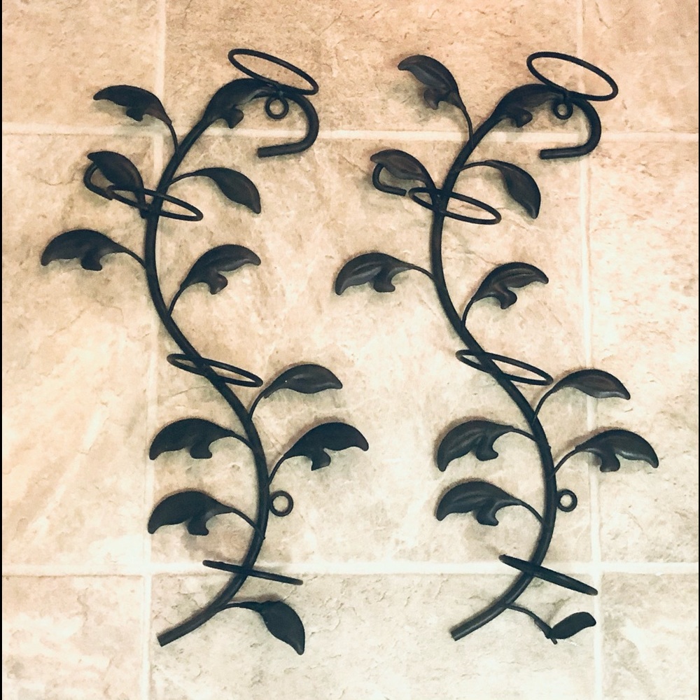 Candle holder leaf wall art candle holder